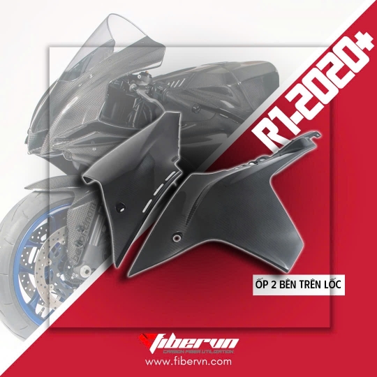 Ốp 2 bên trên lốc R1 YAMAHA