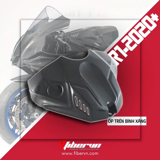 Ốp trên bình xăng R1 YAMAHA 